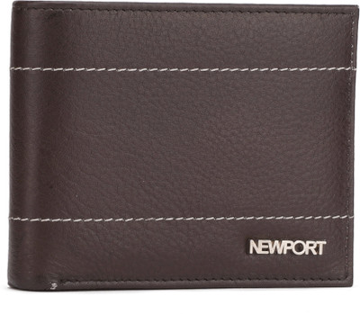 

Newport Men Brown Genuine Leather Wallet(4 Card Slots)