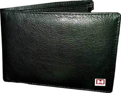 

DTDINTERNATIONAL Men Black Genuine Leather Wallet(9 Card Slots)