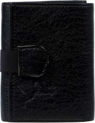 

ibex Men Black Artificial Leather Wallet(4 Card Slots)
