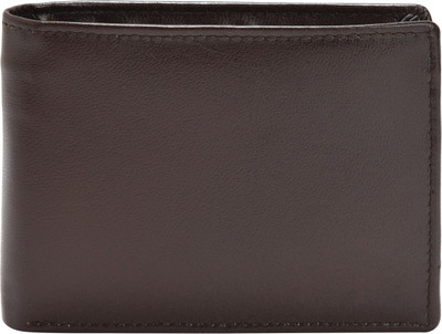 

CLOUD WOODS Men Brown Genuine Leather Wallet(8 Card Slots), Brown_459