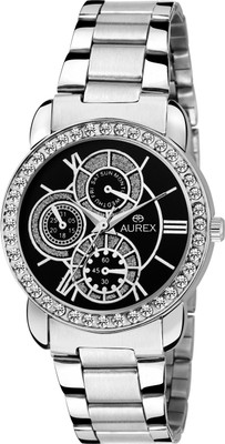 

AUREX AX-LR513-BKC AWESOME BLACK DIAL GIRL'S Watch - For Women