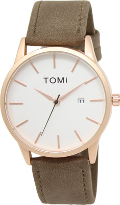 

Dainty Casual Men 's Business Retro Design Leather Round Band Watch - For Men & Women