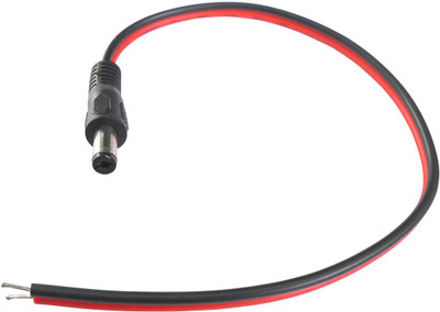 

SP SHIELD PLUS SP DC MALE WITH OPEN END CORD 6" for CCTV Camera DVR Pack of 5 Wire Connector(Black, Pack of 5)