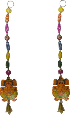 

SwadesiBuyzzar Set of 2 Door Chain Ganesh Figure 4 Feet Long Wooden, Ceramic Jharokha(6 cm x 1 cm Handcrafted)