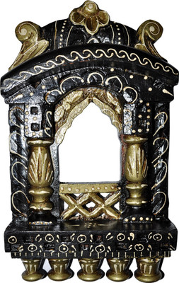 

Lal Haveli Wall Decor Showpiece Hanging Photo Frame Rajasthani Wooden Jharokha(25 cm x 15.24 cm Handcrafted)