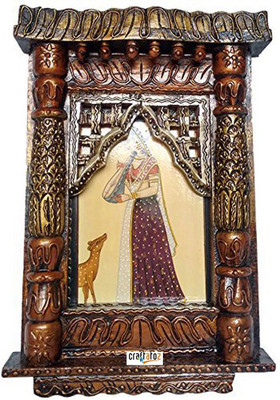 

Craftatoz Wooden Jharokha(40 cm x 27 cm Handcrafted)