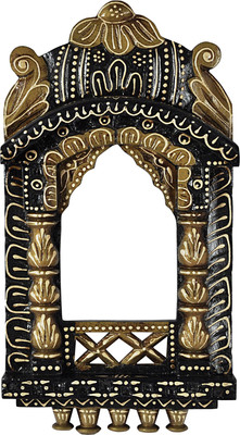 

Lal Haveli Wall Décor Beautiful Photo Frame Wooden Jharokha(41 cm x 23 cm Handcrafted)