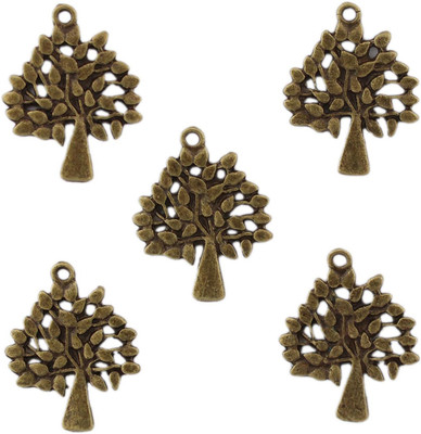 

Tootpado 5 PCs Embellishments Set Bronze Tone Flat Back - Tree (CCAS16)
