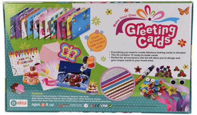 

IndusBay DIY kit of Greeting Cards Decoration Material, Make your own Greeting Kit for Boy and Girl