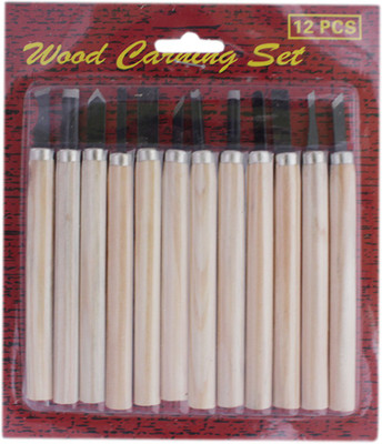 

Tootpado Wood Carving Tools Knife Kit (Set of 12) - (CCTL10) - Woodsculpting Art and craft Kids & Beginners set