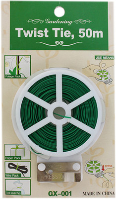 

Tootpado Twist Tie Wire Spool With Cutter 50m - Green (CCAS05)