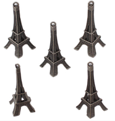 

Tootpado 5 PCs Embellishments Set Bronze Tone Flat Back - Eiffel Tower (CCAS09)