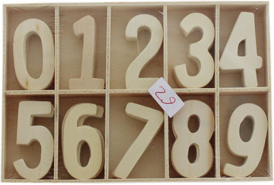 

Tootpado Unfinished Wooden Number Set (3.5cmx6 Pcs Each) - (CCAS04) - Artiwood Letters For Art and Craft Purpose