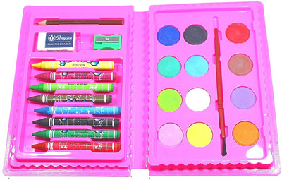 

fedexo Water Color Pencils, Crayons with Paint Brush - Pack