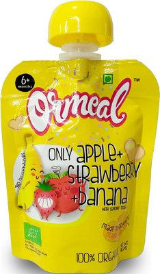 

Ormeal Only Apple + Strawberry + Banana Organic Fruit Puree Cereal(90 g)