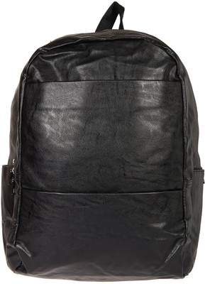 

LEATHEROM backpack_plain_2chain_black 30 L Backpack(Black)