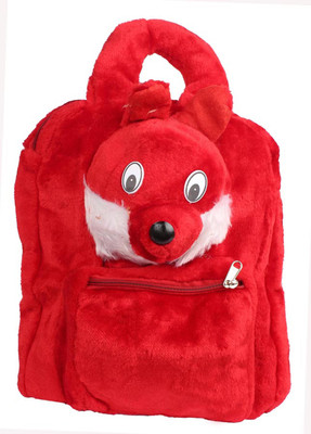 

Aliado Faux Fur Red Zipper Closure Backpack Backpack(Red, 5 inch)