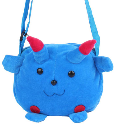 

Aliado Faux Fur Blue Coloured Zipper Closure Sling Bag Plush Bag(Blue, 5 inch)