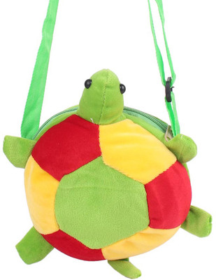 

Aliado Faux Fur Green, Red And Yellow Coloured Zipper Closure Sling Bag Plush Bag(Green, 5 inch)