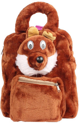 

Aliado Faux Fur Coffee Brown Coloured Zipper Closure Backpack Backpack(Brown, 5 inch)