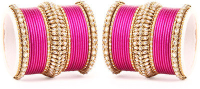 Leshya Alloy Enamel Bangle(Pack of 2)