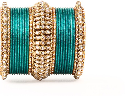 Leshya Alloy Enamel Bangle(Pack of 2)