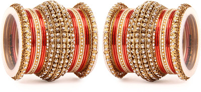 Leshya Alloy Enamel Bangle(Pack of 2)