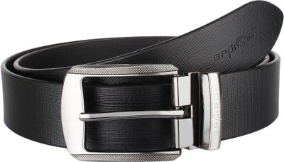 

Spairow Men Casual Black Genuine Leather Belt