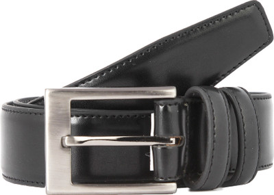 

Waist Wire Men Formal Black Artificial Leather Belt
