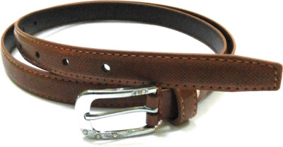 

HUNK Women Casual, Party, Formal, Evening Brown Artificial Leather Belt
