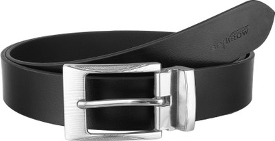 

Spairow Men Casual Black Genuine Leather Belt