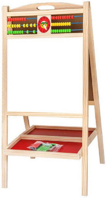 

Vortex Toys Preschool Education Two-sided Childrens Whiteboard Blackboard Stand Wood Magnetic Drawing Board Board Game