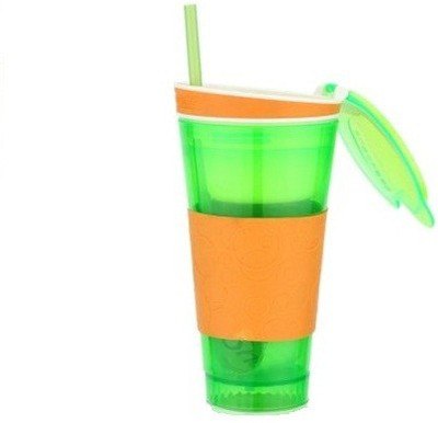 

Swarish Snackeez Multi Purpose Drink & Snack Travel Cups Mug Flask 150 ml Shaker(Pack of 1, Multicolor)