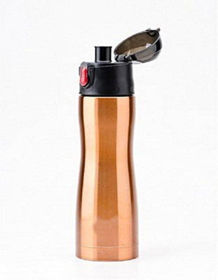 

Meenamart H20 Stainless Steel Water Bottle 500 ml Sipper(Pack of 1, Gold), Golden