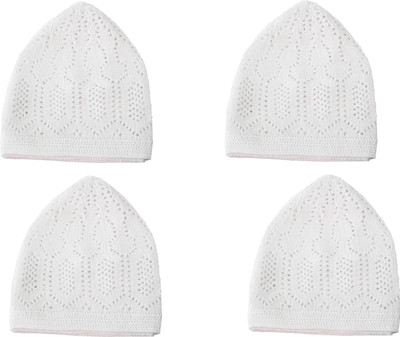 Atabz Woven 4pcs Prayer Namaz topi Cap(Pack of 4) Atabz Woven 4pcs Prayer Namaz topi Cap(Pack of 4)
