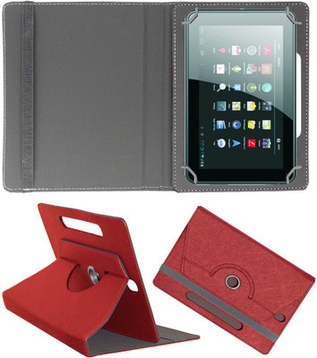 ACM Flip Cover for Micromax Funbook P250(Red, Cases with Holder, Pack of: 1)