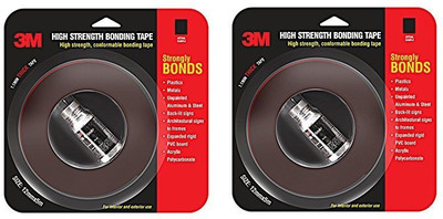3M High Strength Self Adhesive Bond Tape (Manual)(Set of 2, Grey)