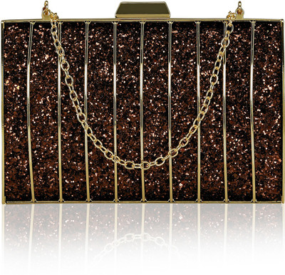 

Kleio Party Brown Clutch