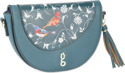 

Global Desi Casual Blue Clutch