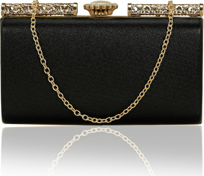

Kleio Party Black Clutch