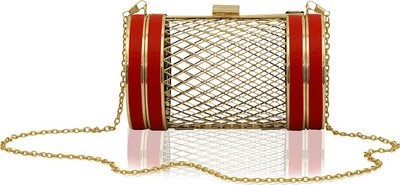 

Kleio Party Red Clutch