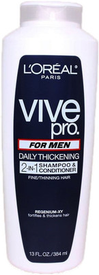 

L'Oreal Paris Vive Pro for Men 2-in-1 Daily Thickening Shampoo and Conditioner Fine/Thinning Hair(Set of 2)