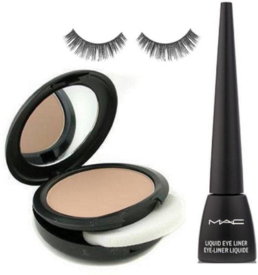 

studio Of Eyelashes, Mac Fix Compact 15gm, Liquid Eyeliner Black (Set of 3)(Set of 3)