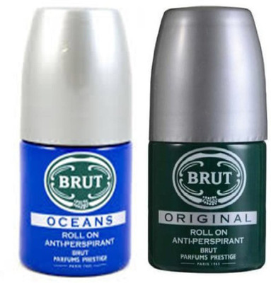

Brut ORIGINAL AND OCEANS Deodorant Roll-on - For Men(100 ml, Pack of 2)