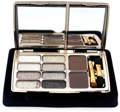 

Flikerway 8 Colors Diamond Bright Makeup Eyeshadow Palette Make Up Set Shimme Smoky Eye Shadow 20 g(02)