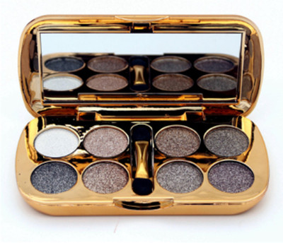 

Flikerway 8 Colors Waterproof Glitter Metallic Shimmer Eyeshadow Palette 16 g(06)