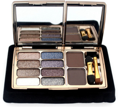 

Flikerway 8 Colors Diamond Bright Makeup Eyeshadow Palette Make Up Set Shimme Smoky Eye Shadow 20 g(05)