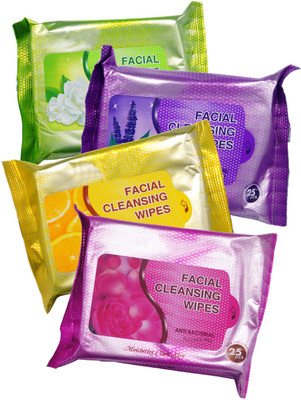 

One Personal Care Facial Cleansing Wipes | Jasmine, Lemon, Lavender & Rose(Pack of 100)