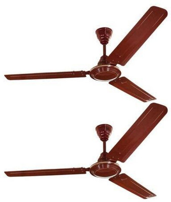 

Sameer Gati Pack of 2 3 Blade Ceiling Fan(Red, Pack of 2), Brown