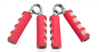 

GOCART High Quality Double Color Wrist Fitness Foam Finger Gripper Forearm Heavy Strength Grips Arm Exercise Hand Strengthener Hand Grip/Fitness Grip(Red)